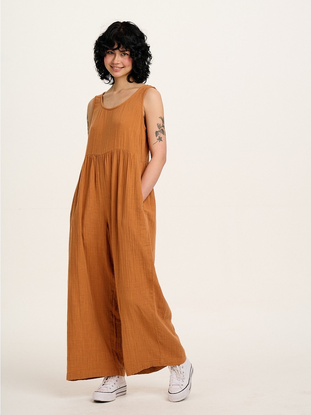 Lucy & Yak Bellamy Terracotta Jumpsuit